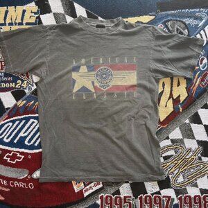 Vintage 1996 Harley Davidson American Classic Motorcycle T-Shirt Size L Gray
